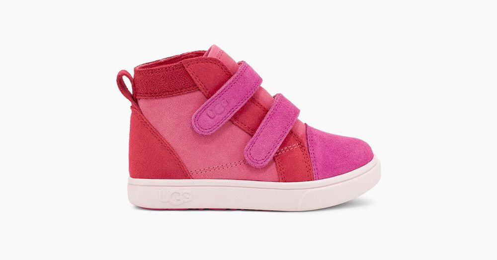 Ugg Rennon Ii Mashup - Kids Sneakers - Pink Rose - NZ (1759YRZWH)